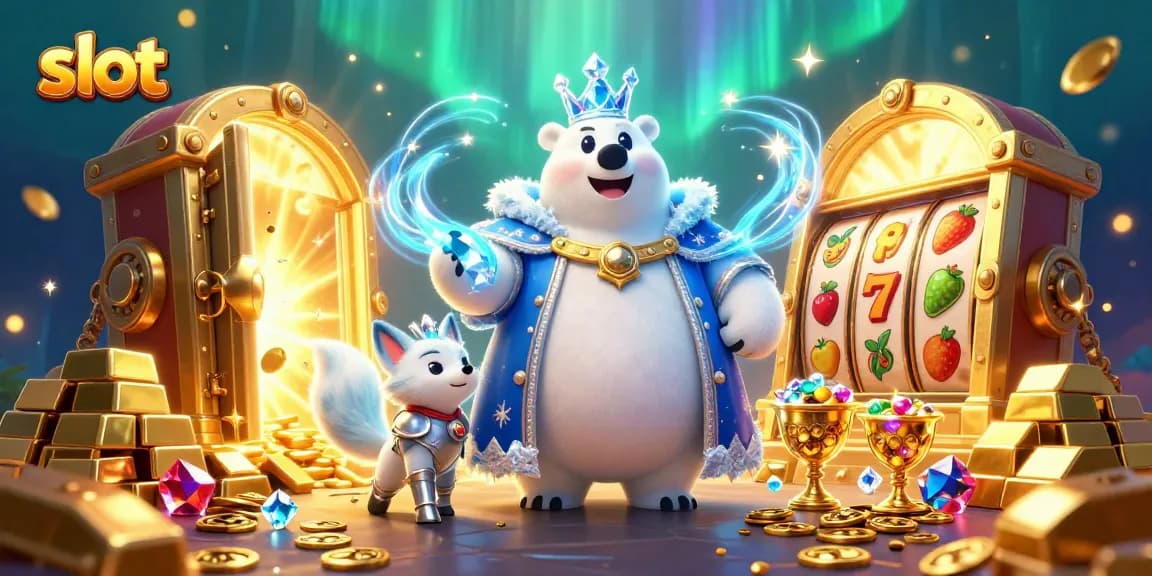 Menangkan slot dengan karakter kartun beruang kutub dan rubah salju di dalam dunia kasino gemerlap.