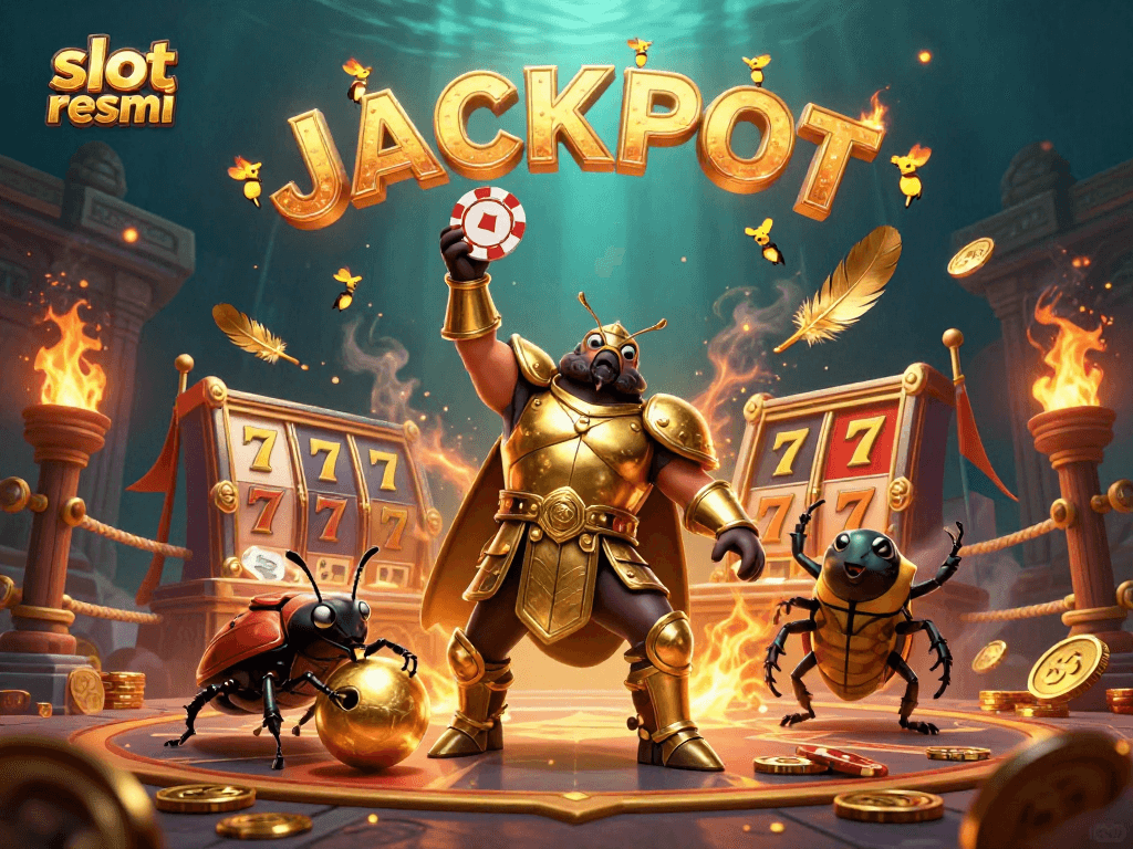Win big with slot resmi and dynamic jackpot features in a vibrant casino scene.