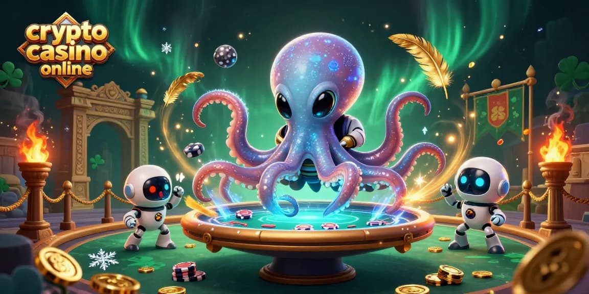 Gioca nel crypto casino online con avventura intergalattica tra un polpo alieno e un robot.