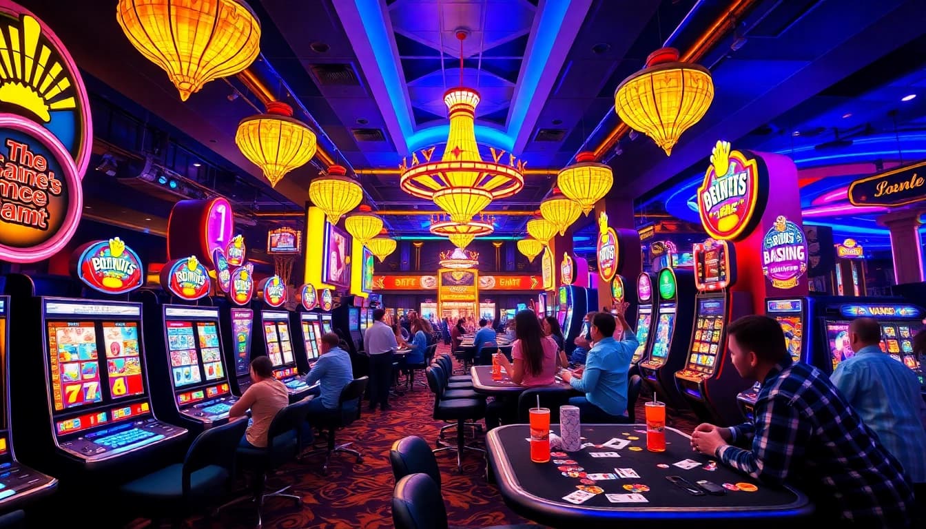 Engage with the vibrant atmosphere of Vegas hero, highlighting an exciting casino scene.