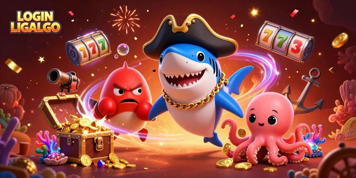 Engage with LOGIN LIGALGO in an exciting undersea treasure hunt filled with vibrant casino elements.