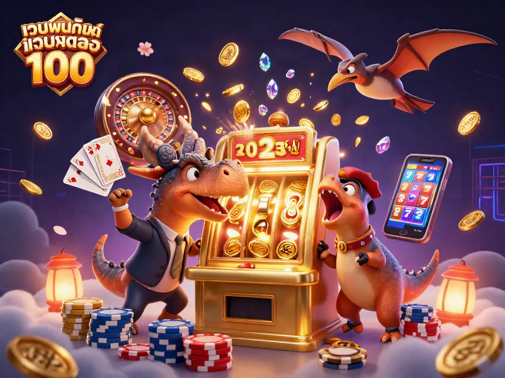 การเล่นสล็อตและชนะรางวัลกับ เว็บพนันออนไลน์ เว็บตรง 100 ในฉาก 3D เก๋ไก๋
