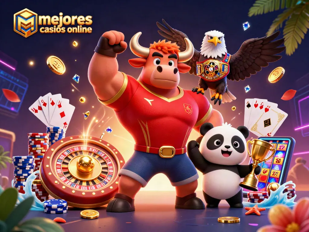 Juega en los mejores casinos online con trofeos y juegos vibrantes en un ambiente emocionante.