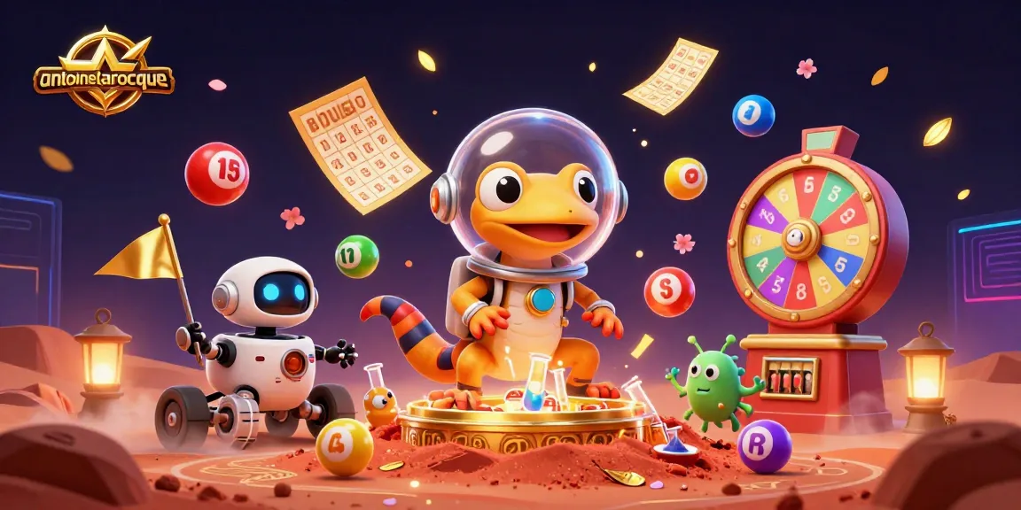 Join the Martian gecko and robot rover at antoinelarocque's vibrant casino adventure!