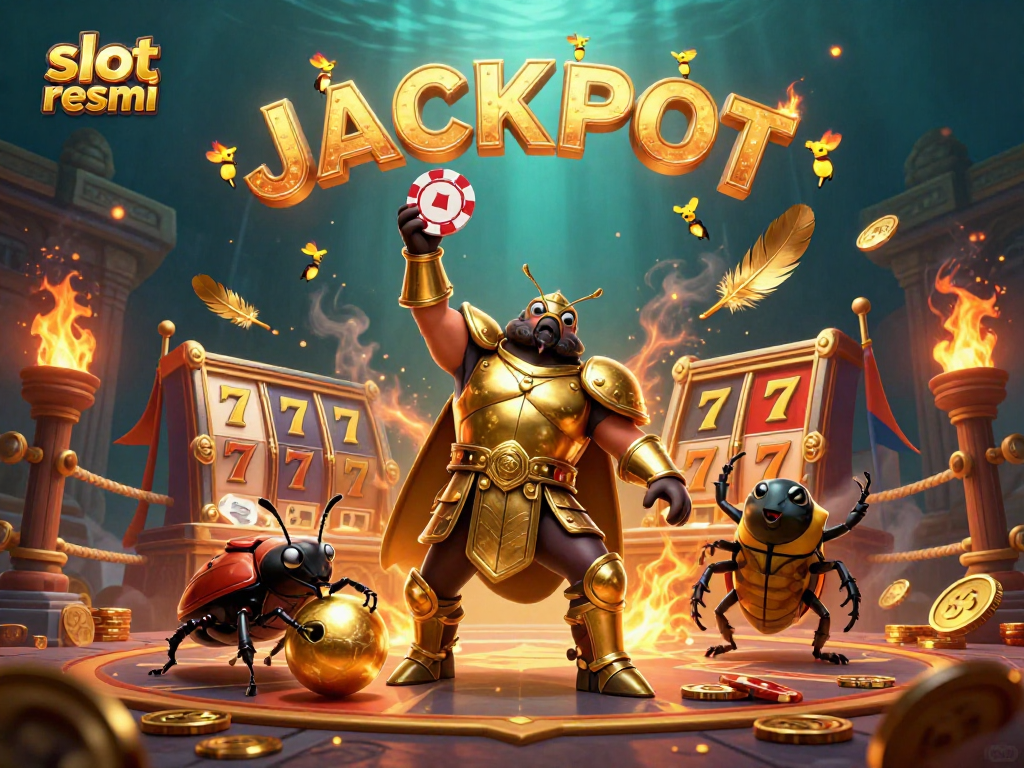Win big with slot resmi and dynamic jackpot features in a vibrant casino scene.