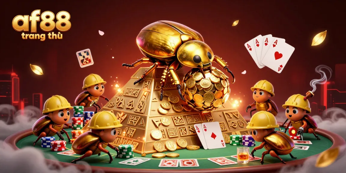 Play and win at af88 trang chủ with engaging 3D casino-themed illustration showcasing vibrant characters and elements.
