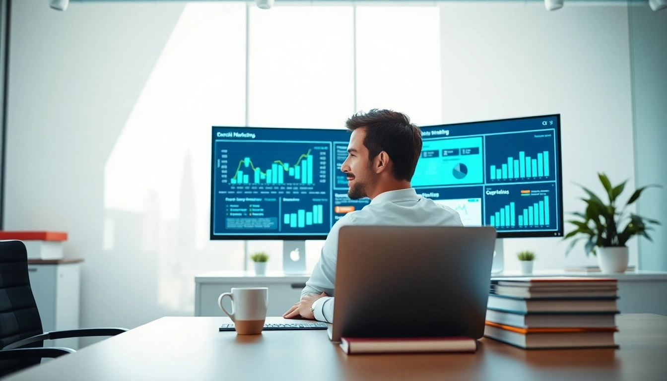 Erhalten Sie professionelle Marketingberatung durch einen Experten in einem modernen Büro.