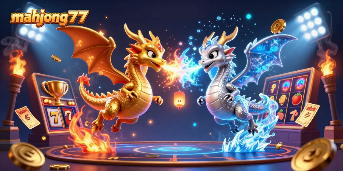 Engage with mahjong777's exciting slot reels featuring dynamic dragons and golden rewards.