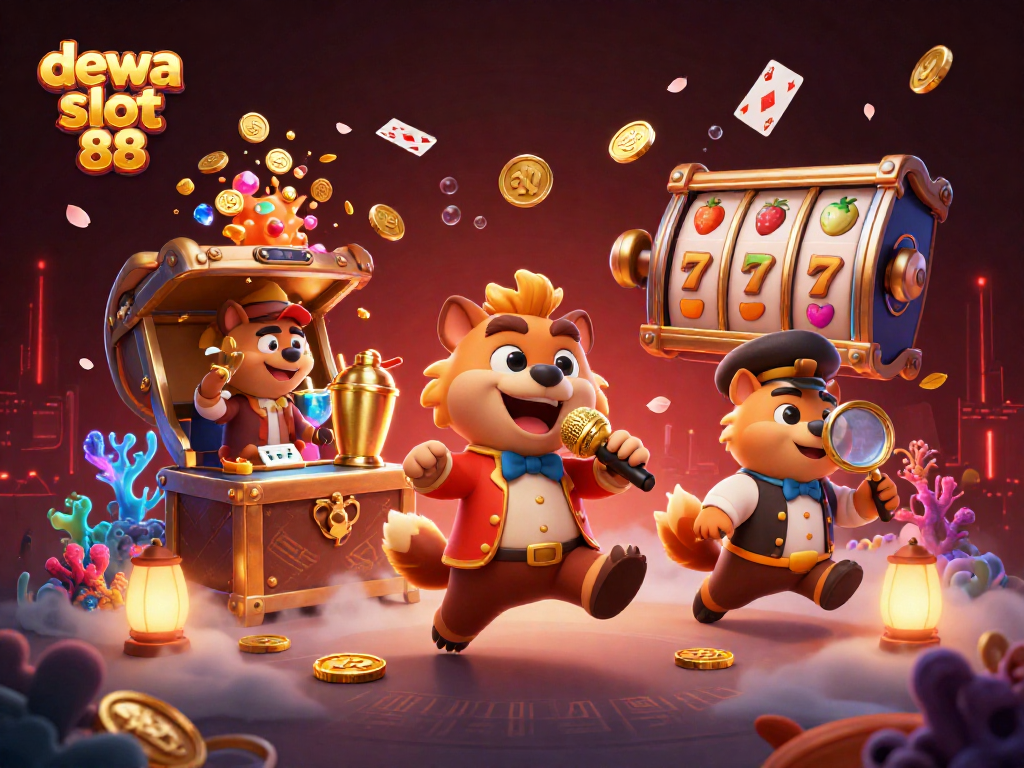 Menangkan kesenangan dengan dewa slot 88 yang menampilkan kasino kartun, syuting komedi, dan jackpot mengkilap.