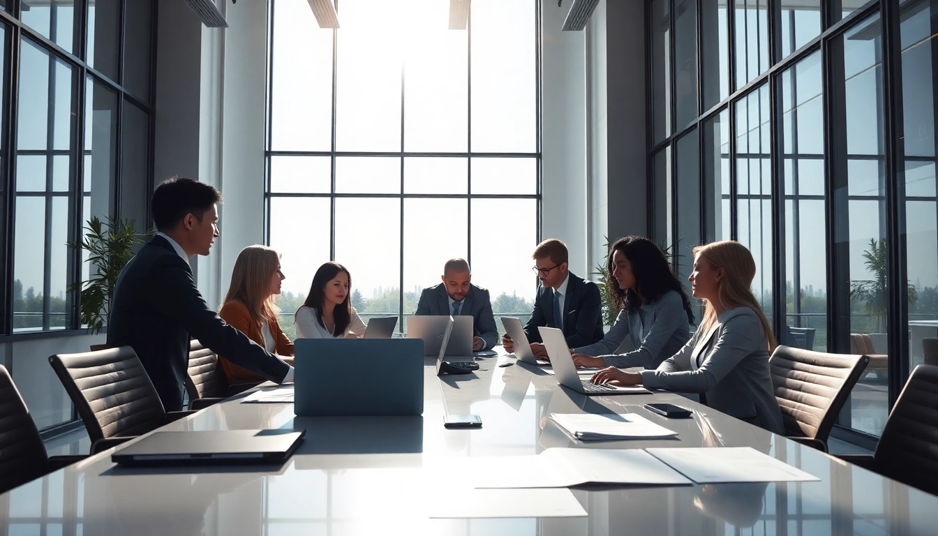 Collaborative workspace for a digital first warranty company showcasing innovation and professionalism.
