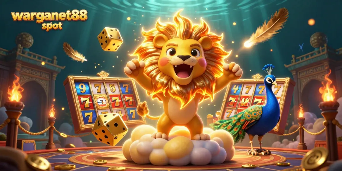 Experience the excitement of warganet88 slot with dynamic 3D characters and vibrant casino elements.
