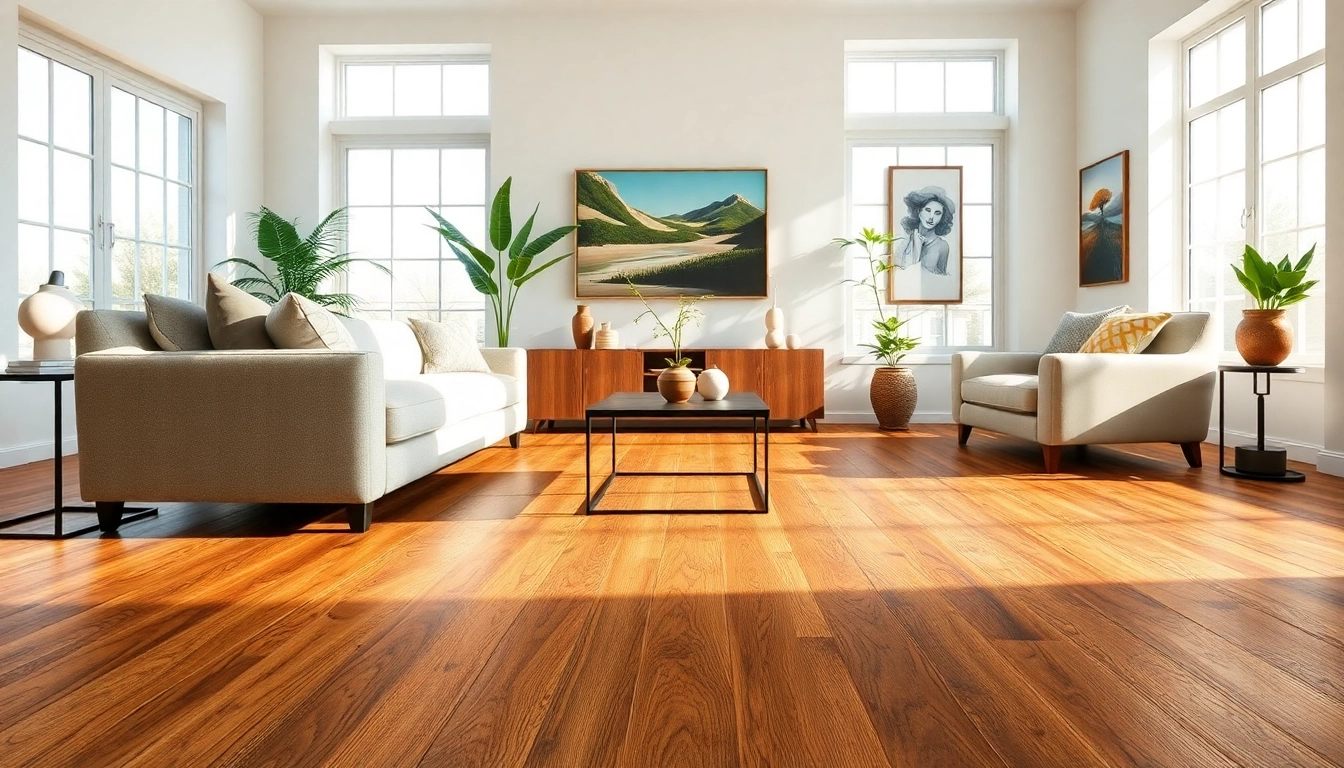Find quality flooring near me in this stylish living room setting showcasing luxury vinyl options.