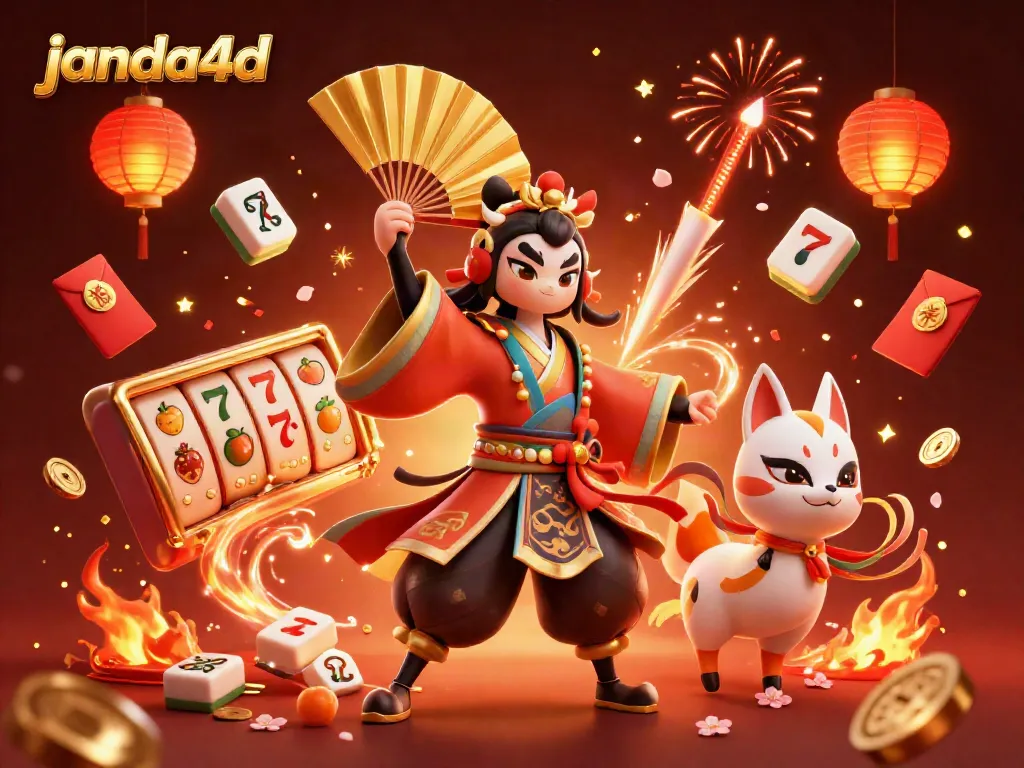 JANDA4D menghadirkan pencarian keberuntungan dalam ilustrasi kasino digital.