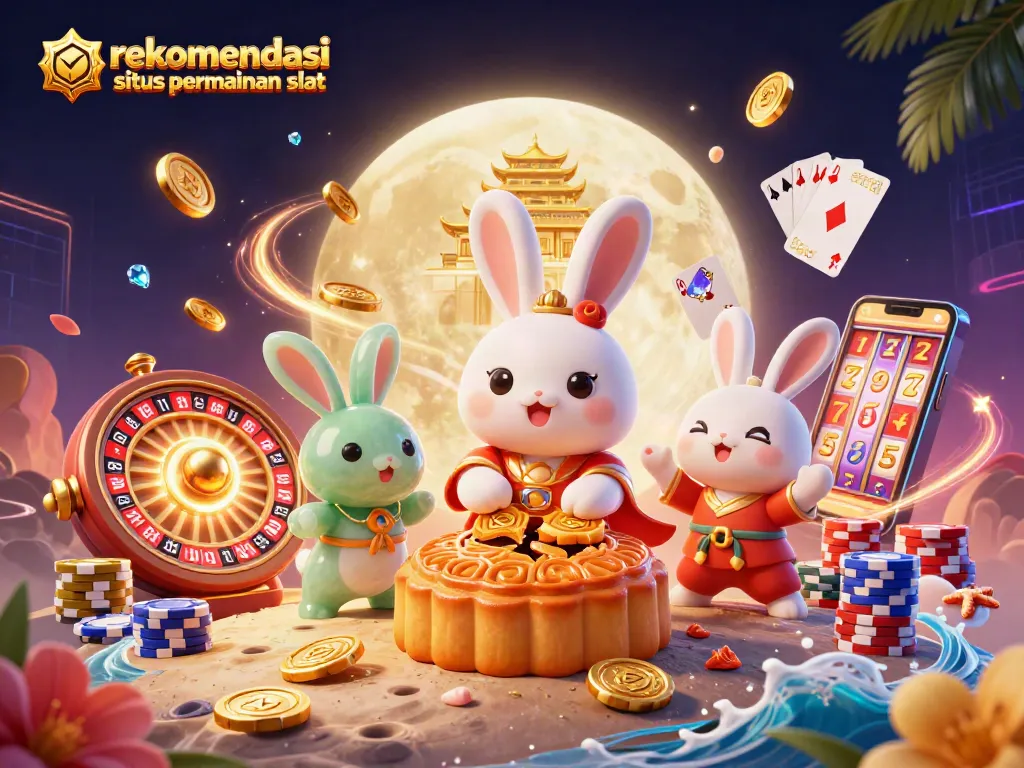 Rekomendasi situs permainan slot dengan ilustrasi festival Cina, penuh elemen kasino yang memikat.