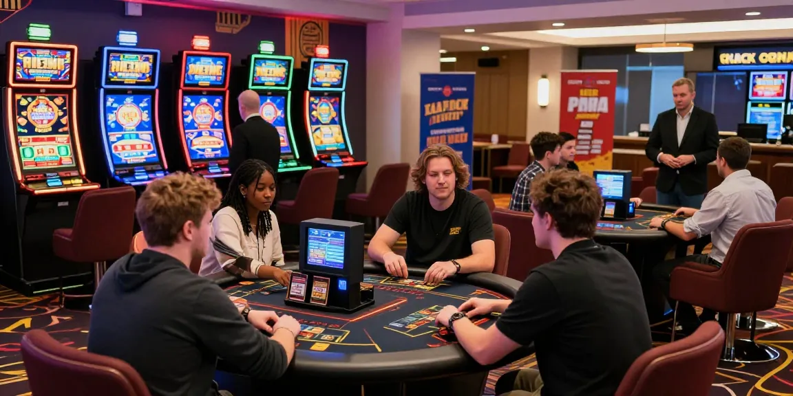 Players exploring new credit card casinos in a modern casino environment with vibrant gaming options and welcoming atmosphere.