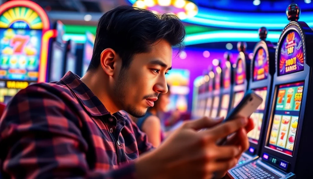 Menang dalam permainan slot gacor hari ini dengan pandangan penuh semangat dan kegembiraan.