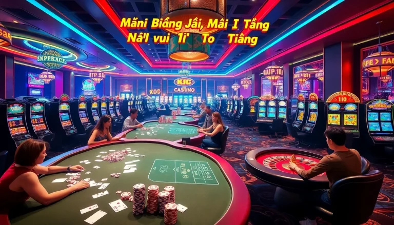 KJC AC 3 immersive casino experience with thrilling tables, dice, and slot machines.