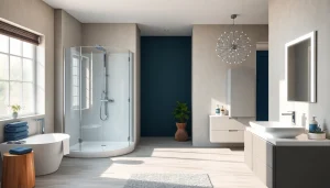 Afficher des produits sirhona France dans une salle de bain moderne et élégante.