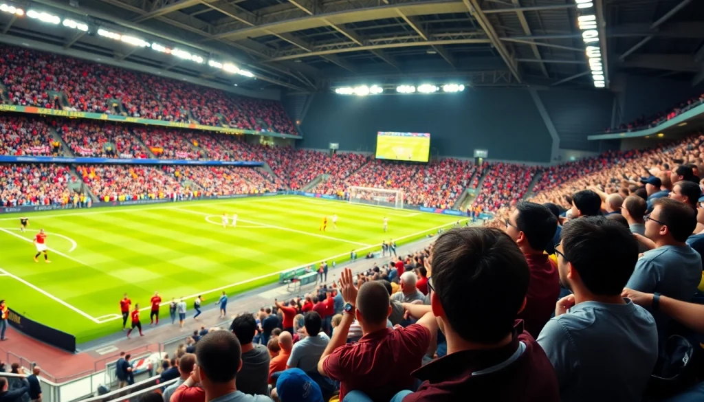 해외축구중계를 생생하게 즐기는 팬들의 모습