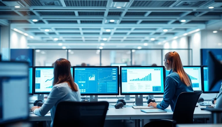 Team providing 24/7 IT Support Tampa at a modern help desk