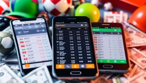 Engage with top sports betting apps India showcasing dynamic betting odds on smartphones.