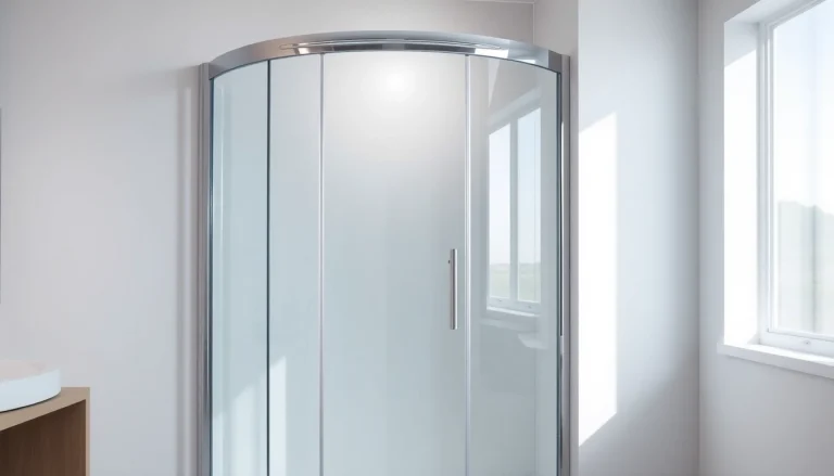 Entdecken Sie die sonni Duschkabine mit eleganten Glaswänden im modernen Badezimmer.