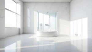 Die sonni Duschkabine in einem modernen Badezimmer mit eleganten Details und hochwertigem Design.