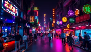 Experience 하노이밤문화 with vibrant nightlife activities in Hanoi's bustling streets.