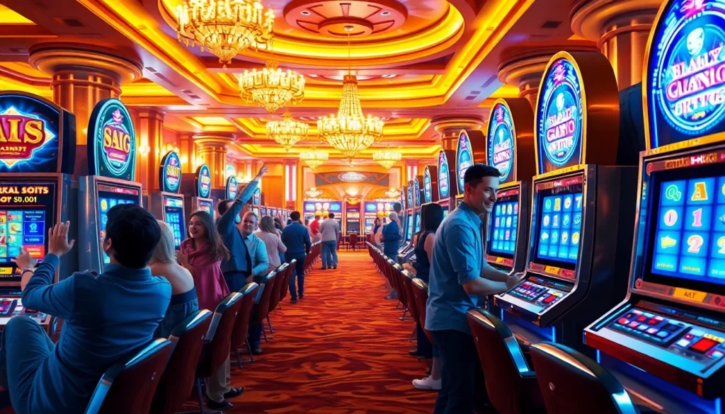Optimalkan pengalaman bermain slot deposit 1000 dengan suasana kasino yang meriah.