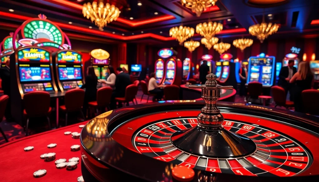 Experience high-stakes play at cm88 with vibrant casino tables and dynamic slot machines.