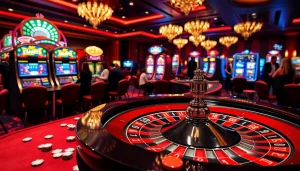 Experience high-stakes play at cm88 with vibrant casino tables and dynamic slot machines.