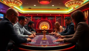 Depozitsiz Mostbet oynamaq üçün kazinoda oyunçular bir araya gəlir.