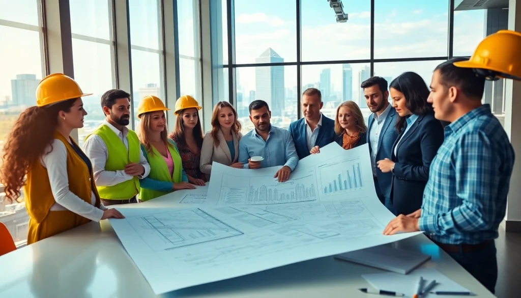 Engaging scene of construction advocacy in Carolinas showcasing collaboration and planning.