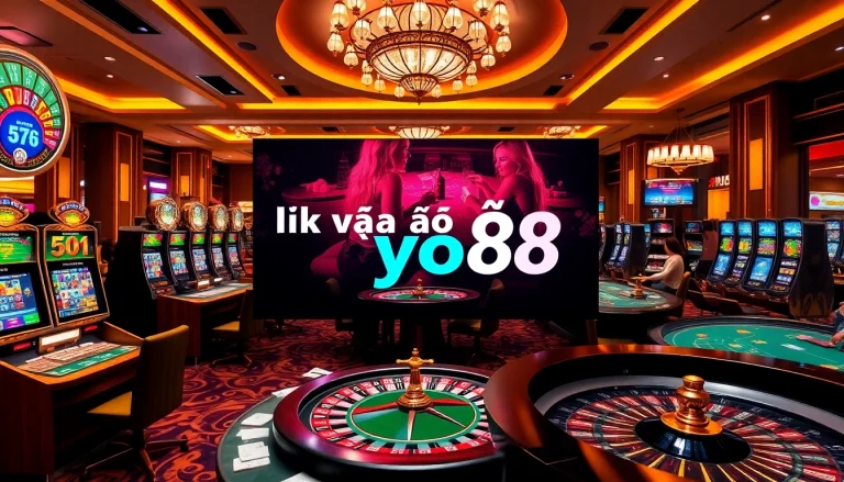 Engage with link vào yo88 while enjoying thrilling casino games and vibrant slot machines.