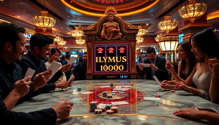 Rasakan permainan yang mendebarkan pada mesin slot Olympus 1000 dalam suasana kasino yang memikat.