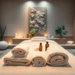 편안한 인테리어와 분위기로 꾸며진 포항스웨디시 마사지 치료 공간.