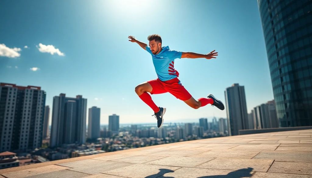 Leistungsstarker Athlet zeigt mit phantom athletics Ausrüstung seine Fähigkeiten im Sport.