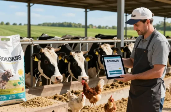 Explore the ROKOK88 slot login for premium livestock nutrition solutions on the farm.